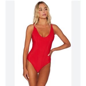 Beach Riot Red Reese One Piece